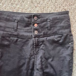 cute grey high waisted jeans